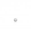 Silver Disc Barbell Single Earring