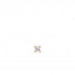Gold Sparkle Barbell Single Earring