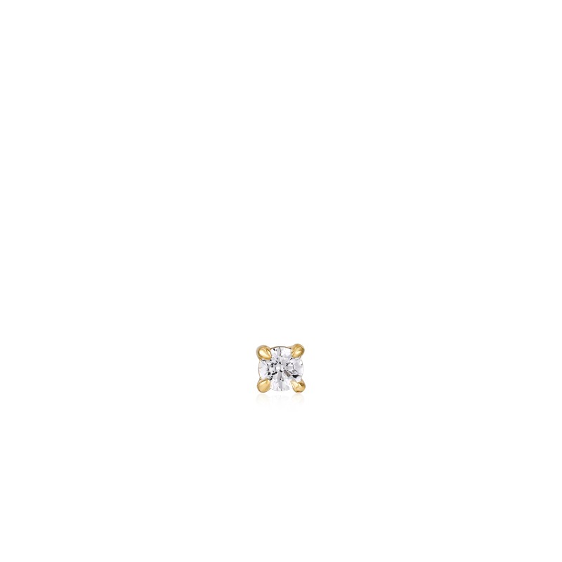Gold Sparkle Barbell Single Earring