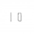 Glam Oval Hoop Earrings