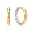 Two Tone Hoop Earrings