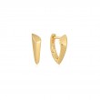 ANIA HAIE 14K GOLD PLATED ON STERLING SILVER ARROW HUGGIE HOOP EARRINGS