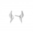 ANIA HAIE STERLING SILVER DOUBLE SPIKE STUD EARRINGS