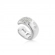 Silver Wide Sparkle Ear Cuff