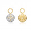 Gold Pav?Star Sphere Earring Charm