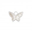 Silver Mother Of Pearl Butterfly Earring Charm