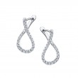 Unique Diamond Hoop Earrings - 0.5 Carats