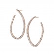 Unique Diamond Hoop Earrings