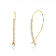 Round Diamond Threader Earrings