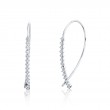 Round Diamond Threader Earrings