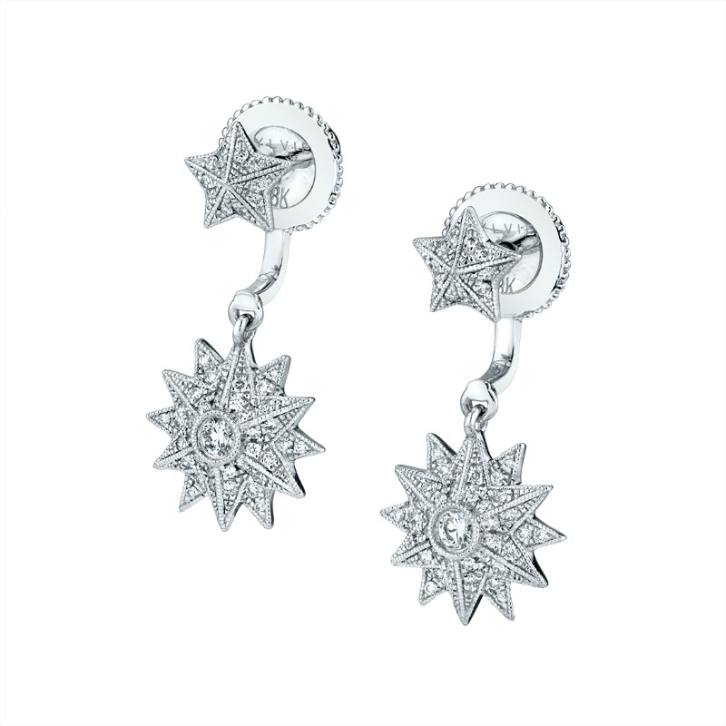 Star Shaped Peekaboo Earrings