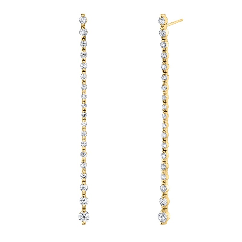 Diamond Dangle Earrings