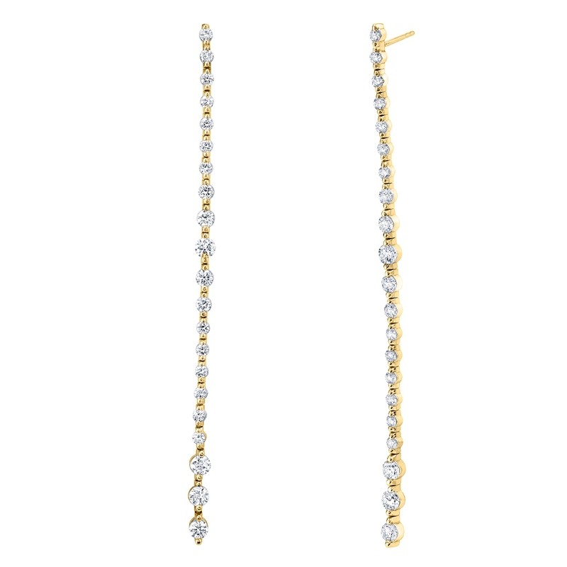 Diamond Dangle Earrings