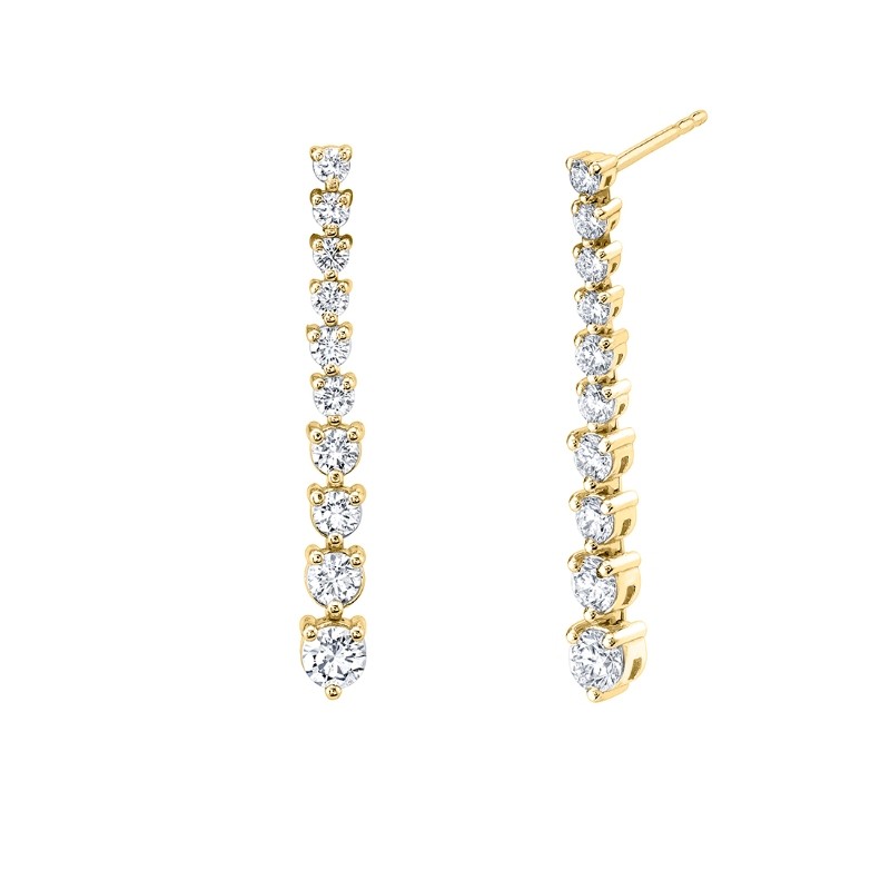 Diamond Dangle Earrings