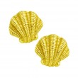 14kt Yellow Gold Scallop Earrings
