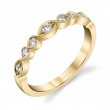 Elegant Yellow Gold Stackable Wedding Band - Roseanne