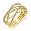 Modern Layered Diamond Ring
