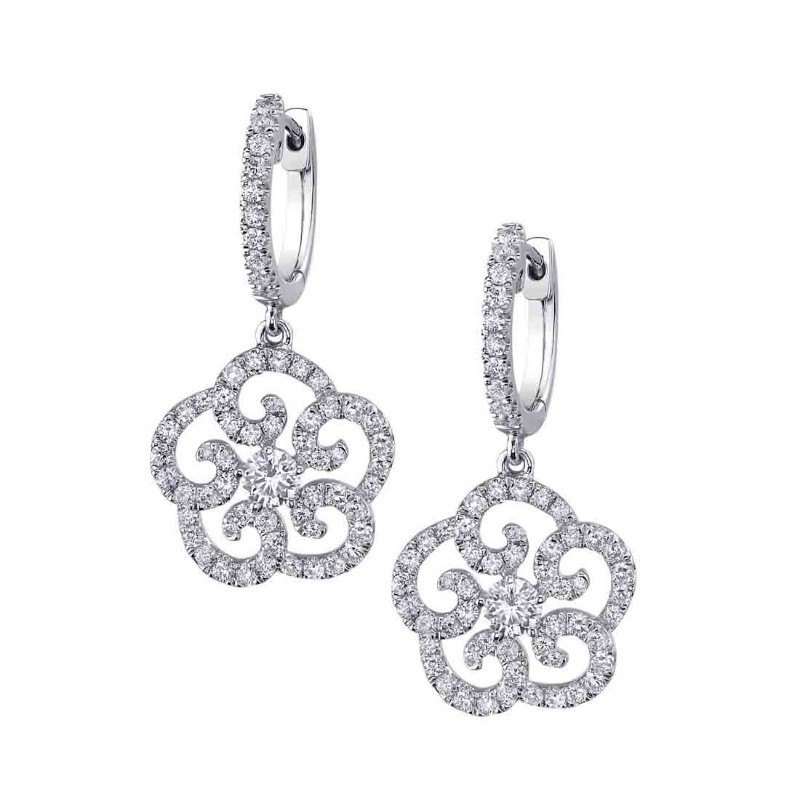 Flower Diamond Earrings