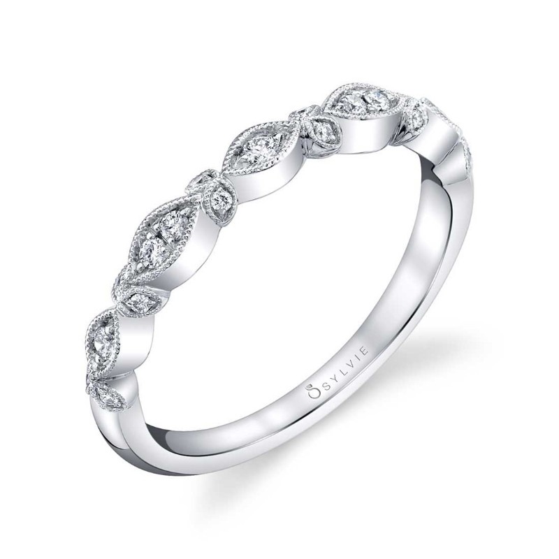 Floral Inspired Stackable Band - Marquerite