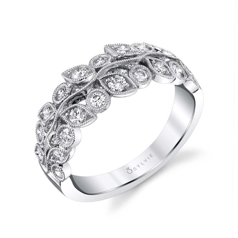 Ramona - Flower Wedding Band