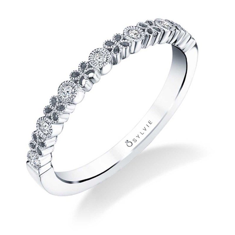 Paisley Stackable Wedding Band - Josephine