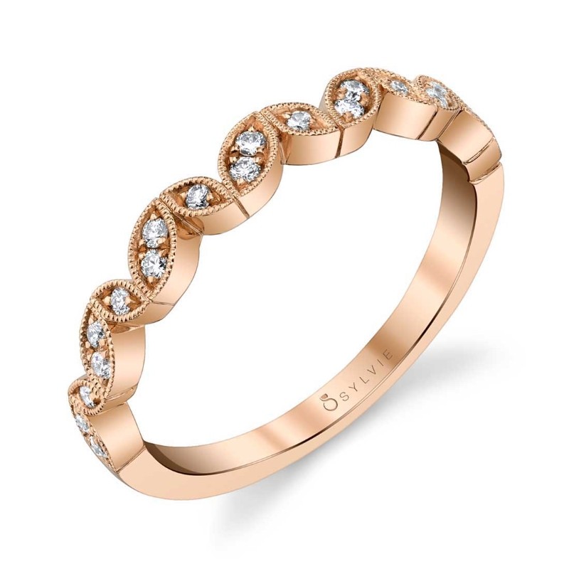 Marquise Shaped Stackable Band - Rachel