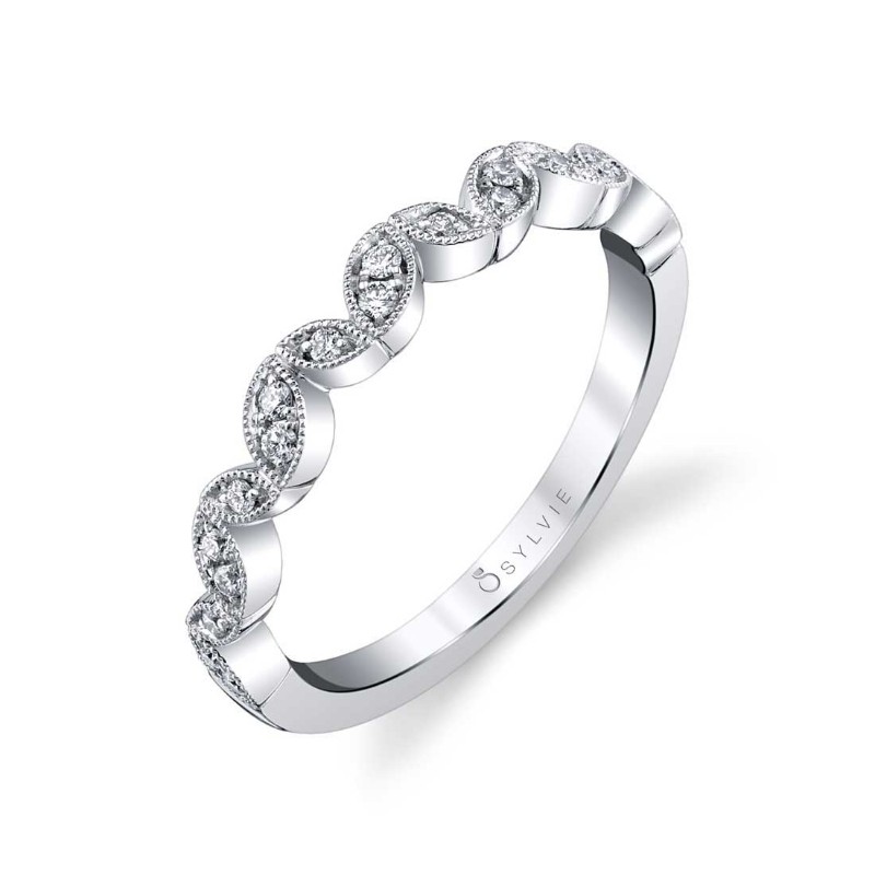 Marquise Shaped Stackable Band - Rachel