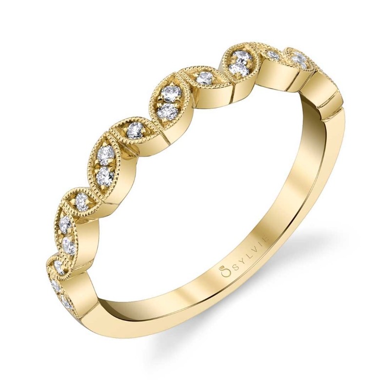 Marquise Shaped Stackable Band - Rachel