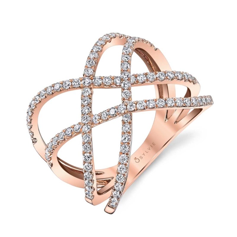 Free Form Diamond Ring