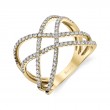 Free Form Diamond Ring
