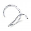 Elegant Free Form Diamond Ring