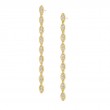 Vintage Inspired Gold Dangle Earrings