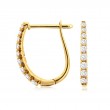 14KY Diamond Hoop Earrings