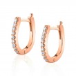 U-Shaped Diamond Hoops