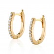 U-Shaped Diamond Hoops