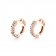 Double Row Diamond Huggies 1.00 CT