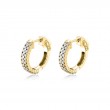 Double Row Diamond Huggies 1.00 CT