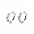 Double Row Diamond Huggies 1.00 CT