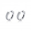 Double Row Diamond Huggies 1.20 CT