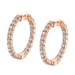 Diamond Hoop Earrings - 25MM - 2.20 Carats