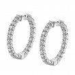 Diamond Hoop Earrings - 25MM - 2.20 Carats