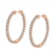Diamond Hoop Earrings - 35MM - 3.60 Carats