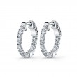 Diamond Hoop Earrings - 19MM