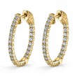 Diamond Hoop Earrings 24MM