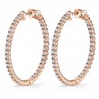 Diamond Hoop Earrings 35MM