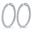 Diamond Hoop Earrings 35MM