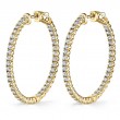 Diamond Hoop Earrings 35MM