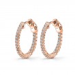 Diamond Hoop Earrings 19MM