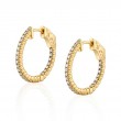 Diamond Hoop Earrings 19MM