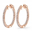 Diamond Hoop Earrings 27MM